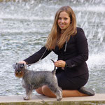 Mit Leonor (Zwergschnauzer pfeffer/salz), Ludwigshafen DE 2016