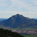 Blick von Hörnerbahn auf Grünten