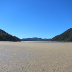 low tide beach crossing