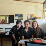 Angela, Shiho, Peka and me. Staff Dining