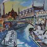 Fluss in der Stadt