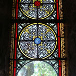 Eglise de MARCHAL (15) Pièces peinture grisaille et jaune d'argent + bavette + grille laiton