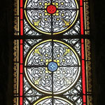 Eglise de MARCHAL (15) Pièces peinture grisaille et jaune d'argent + bavette + grille laiton