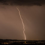 Gewitter/Blitz, Bodensee richtung Radolfzell / Konstanz, Deutschland, 2014 06 28 (MP0384) © Michael Pfenning