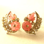 1950 fruit salad pink glass orecchini da collezione  -art.434/2-   SOLD