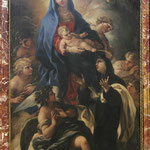 Firenze, Borgo Pinti, Luca Giordano, La Madonna porge Gesù Bambino a S. Maddalena (sec. XVII)