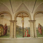 Firenze, Borgo Pinti, Perugino, Crocifissione (sec. XV)