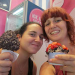 Ich und Lisa mit Ice Cream von Tasti D-Lite