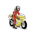 characters biker - client: adac