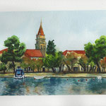 Trogir, Kroatien, Aquarell (ZU VERKAUFEN / FOR SALE)