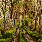 Feldweg bei Redefin, Acryl  (ZU VERKAUFEN/ FOR SALE)