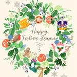 クリスマスリース Happy Festive Season／タイニートリア様