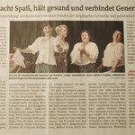 Singen macht Spaß, hält gesund und verbindet Generationen IKZ vom 17.11.2015