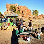 Breakfast at the Devils Marbles