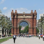 Der Triumpfbogen von Barcelona.