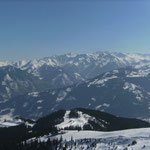 Blick von der Schmittenhöhe in Richtung Großglockner (Foto: Dr. W. Dieterich).