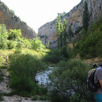 In der Schlucht des Rio Vero.