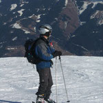 Bei dem schönen Wetter geht der Blick immer wieder auf das Bergpanorama (Foto: Dr. W. Dieterich)..