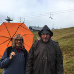 An dem Tag war entspanntes Höhenwandern bei ein wenig Regen und Nebel angesagt.