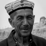 Älterer Mann in Kashgar (Nordwest China)