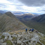 Die Helden der Bergwelt beim Abstieg vom Stob Dubh! (Foto von Marion)