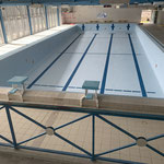 Revêtement vinylester de la piscine municipale de Corte (Corse).