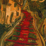 Red Stairway at Cagnes