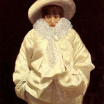 Sarah Bernhardt as Pierrot