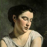 Young Woman with Lowered Eyes