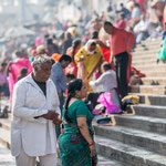 Un couple sur les ghâts d'Haridwar