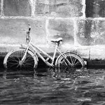 Bicycle in the river