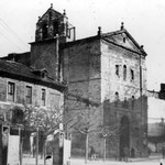 1886 Convento de San Francisco (izquierda) e iglesia (derecha)