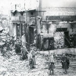 1941 Esquina noreste del cruce de San Francisco (derecha) con Lealtad (izquierda)