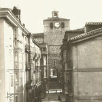 1912 Calle del Puente desde el norte. Al fondo, la Catedral