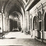 1935 Nave lateral norte de la Catedral. A la derecha, el coro barroco desaparecido en 1941