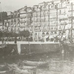 1880 La Ribera desde "La Dársena" (actuales Jardines de Pereda)