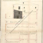1795 Planta y sección de unas casas en la Calle de San Francisco