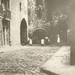 1885 Comienzo de Ruamayor junto a la Catedral. Desde el oeste
