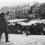 1900 Mercado en la Plaza Velarde. Al fondo, La Ribera