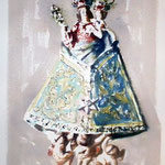 Virgen de la Salud. 61x41 cm.