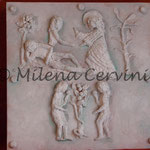 CREAZIONE - cartapesta su legno - colore tempera  - 45x45 cm 