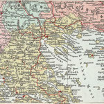 8. Nordgriechenland - Ägäisches Meer - Macedonien - Albanien - Südbulgarien, 1:5.000.000 (1. Wk)