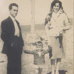 1960. Luis, Juanjo, Elisa. Juan José Gilsanz