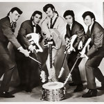 FRANKY & THE FOUR SPIDERS vlnr: Wil Morcus, Woody Buffart, Frank Brusselaars, Robby Helling, John ? 