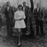 Sacha en de Scottelli's (1972) L_R:  Wil van Nassau, Gerard Schneijdenberg, Mien Oostvolgels (Sacha), Janus Maas en Tiny Oerlemans.