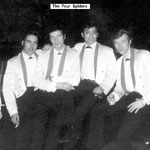 THE FOUR SPIDERS vlnr: Willy Voorburger, Woody Buffart, Henk de Vries, Robby Helling en Frank Brusselaars