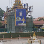 Standbeeld van koning Norodom, in aanbouw