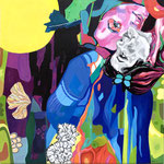 "Mysterium" - 2025, 80x80 cm, Acryl auf Leinwand