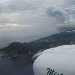 Arrival... Montserrat...The volcano awakens.