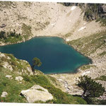 Le lac Nère 2141 m dans un paysage des plus austère